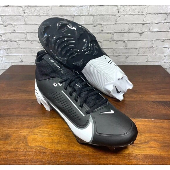 Nike Vapor Edge Pro 360 2 Men's Football Cleats DA5456-001 Black White SIZE 11 - Picture 1 of 10